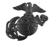 US Marine Corps Truck Emblem Hawk Funny Car Badge for EGA Sticker Auto Motorcycles Exterior Accessories (Black)