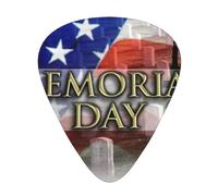 Us Military Soldiers Patriotic Memorial Day 12-Pack Guitar Picks Set â€“ Unique Single-Sided Printed Picks With Abs Material For Acoustic, Electric Guitars & Ukuleles