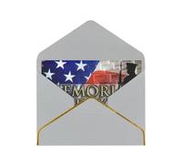 Us Military Soldiers Patriotic Memorial Day Greetings Romantic Card With Envelopes, Send To A Close Friend,Phnom Penh Pearl Paper Greeting Card