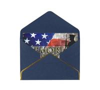 Us Military Soldiers Patriotic Memorial Day Greetings Romantic Card With Envelopes, Send To A Close Friend,Phnom Penh Pearl Paper Greeting Card