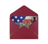 Us Military Soldiers Patriotic Memorial Day Greetings Romantic Card With Envelopes, Send To A Close Friend,Phnom Penh Pearl Paper Greeting Card