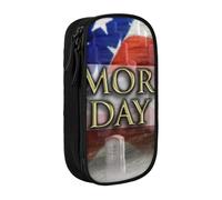 US Military Soldiers Patriotic Memorial Day Pencil Case Black Pencil Bag | Large Capacity Pencil Pouch Stationery Organizer Makeup Bag For Students Office Travel Art Supplies