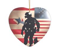 US Military Soldiers Patriotic Memorial Day Print Bridal Shower Gifts, Mr & Mrs Christmas Ornament, a Unique Wedding Keepsake Present