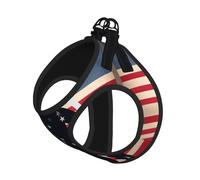 Us Military Soldiers Patriotic Memorial Day Print Harness Leash Set For Cat Dog, Reflective Adjustable Escape-Proof Vest Lead With Soft Breathable Mesh, For Small Pets And Kitten Puppy