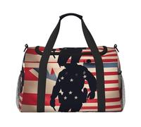 US Military Soldiers Patriotic Memorial Day Print Versatility Ample Space Travel Bag Stylish Functional Tote for Outdoor Activities