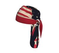 US Military Soldiers Patriotic Memorial Day Printed Cap Do Rag, Moisture Wicking Cycling Cap Helmet Liner for Biking Running Hiking