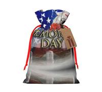 Us Military Soldiers Patriotic Memorial Day Printed Drawstring Gift Bags,Various Sizes, Bulk Plastic Packaging Bags