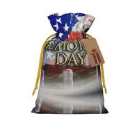 Us Military Soldiers Patriotic Memorial Day Printed Drawstring Gift Bags,Various Sizes, Bulk Plastic Packaging Bags