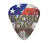 Us Military Soldiers Patriotic Memorial Day Printed Guitar Picks With Organizer Storage Box 0.46 0.71 0.96 Mm Includes Thin Medium Heavy For Bass Electric Acoustic Guitars Ukulele 12 Pack