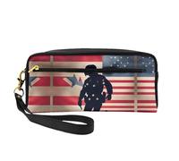 Us Military Soldiers Patriotic Memorial Day Women Travel Makeup Pouch Makeup Bag for Purse Portable Toiletry Bag Accessories Organizer