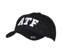 US Military Style ATF Embroidered Baseball Cap | Alcohol Tobacco Firearms Govt Agency Hat | Adjustable Tactical Cotton Cap for Men Women | Vintage Law Enforcement Style Outdoor Hat Black