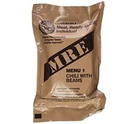 US MRE Meal Ready to Eat, Army Ration EPA, Assorted Menus, CHILI with BEANS
