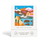 US National Parks - 50 Scratch-Off Cards | Travel Gift & Guide: US National Parks Scenic Trails & Day Hikes