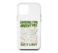 US National Parks Map Funny Hiking Camping Adventure Doodle Case for iPhone 12 mini