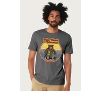 US National Parks Men's Make Friends At Yellowstone T-Shirt in Charcoal | Size: 2XL US National Parks Charcoal 2XL