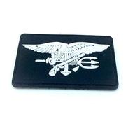 US Navy Seal Special Ops Eagle Black PVC Airsoft Paintball Patch