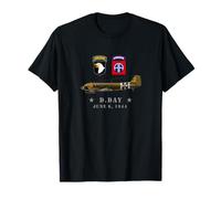 US Paratroopers D-Day WW2 Normandy 82nd Airborne 101nd T-Shirt