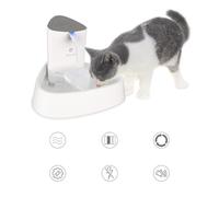 (US Plug) 1.5L Automatic Pet Water Fountain Protection Against Dry Heating Cat Drink Dispenser Water Circulation Mute Four Layers Filtration For Dog Cat Healthy