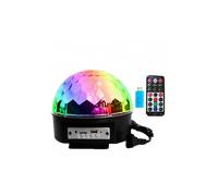 (US Plug) 12W bluetooth Voice Control LED Magic Ball Stage Lamp Colorful MP3 Disco with Remote Controller