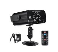 (US Plug) 30W RGBW LED 128 Pattern Stage Light Auto/Voice/Remote Control DJ Club KTV Disco AC110-240V