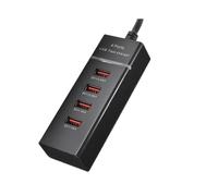 US Plug ABS 4 Port USB 2.4A Fast Charger for Samsung iphone Xiaomi Huawei