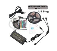 (US Plug) DC12V 2*5M Non-waterproof SMD2835 Smart WIFI Alexa Google Home Control Flexible RGB LED Strip Light