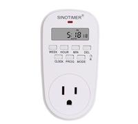 (US Plug) EU Plug Outlet Electric Digital Socket Timer Plug 220V Time Control Countdown Timer Switch