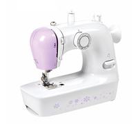(US PLUG) Mini Desktop Portable Electric Sewing Machine 12 Stitches Household DIY Clothes