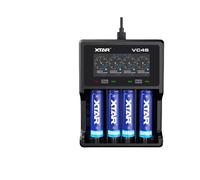 (US Plug) Quick Charger Battery Charger For 18650 26650 21700 18350 AAA AA Rechargeable Batteries 3.7V 1.2V NiMH Battery