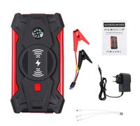 (US Plug, Standard Version) 39800mAh 600A Car Jump Starter Startup Power Source Wireless Charger with 2 USB Output LED Flashlight
