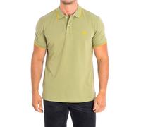 US Polo Assn Mens KORY Short Sleeve with contrast lapel collar 64782 man - Green Cotton - Size Small