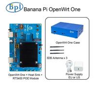 (US Power) Banana Pi Openwrt One Mediatek Mt7981b 1gb Ddr4 2.5gbe Rj45 And Gigabit Ethernet Rj45 256 Mib Spi Nand Open Source Smart Router