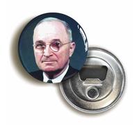 US President Harry S. Truman Bottle Opener Fridge Magnet (Circular 2.3inch / 59mm Diameter)