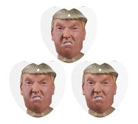 US Presidential Officials Car Air Freshener, 3 Pcs Love form Hanging Air Freshener Cards, Long Lasting Fragrance Scented Cards for Car, Home, Office Gray-style