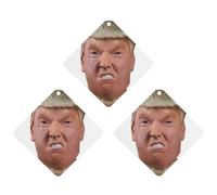 US Presidential Officials Car Air Freshener, 3 Pcs Rhombus Hanging Air Freshener Cards, Long Lasting Fragrance Scented Cards for Car, Home, Office Black-style