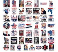 US Presidential Stickers, US Election Stickers 2024-50 Pieces Funny Trum.p Biden Election Stickers | Stickers for The US President | Waterproof PVC Stickers for Walls, Trucks