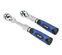 US PRO 1/4" Dr 72 Teeth 180mm to 235mm Flexible Extendable Ratchet