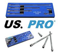 US Pro 1/4" Drive Extension bar Set 6pc 32mm - 275mm 4185