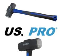 US PRO 1.8kg (4lb) SLEDGE HAMMER double face Head TPR shaft 1666