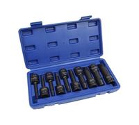 US PRO 10pc 1/2" DR Impact Screw Stud Bolt Extractor Set LH Spiral Socket Set 7567