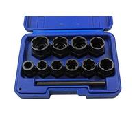 US PRO 11pc Bolt Extractors Socket Lock Nut Remover Extractor 2656