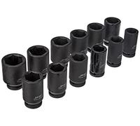 US PRO 12pc 3/4 Dr 6 pointDeep Impact Sockets Metric B1360