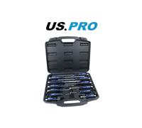 US PRO 12PC Go Through Screwdriver Set Slotted + Philips 1610