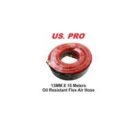 US PRO 13MM X 15 Meters Red Tough Flex Air Hose 20 Bar Oil Resistant 8163