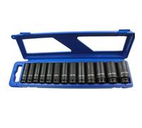 Us Pro 13Pc 1/2 Dr 6Pt Deep Impact Sockets Metric 13 - 32mm 1397