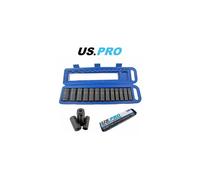 US PRO 13pc 1/2 dr Deep Impact Sockets SAE AF Imperial 12 point Bi-Hex 1485