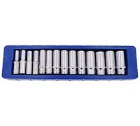 US PRO 14pc 3/8' Drive Deep Sockets CrV 6 point Metric 8mm - 21mm 1389