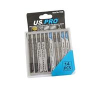 US PRO 14PC Assorted Jigsaw Blade Set for Metal & Wood 9188