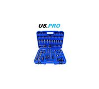 US PRO 172 Piece Metric 1/4 - 3/8 - 1/2" Drive Superlock Socket Set