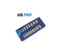 US PRO 17pc 1/2 dr Shallow Sockets 6 point 10-30mm 1394